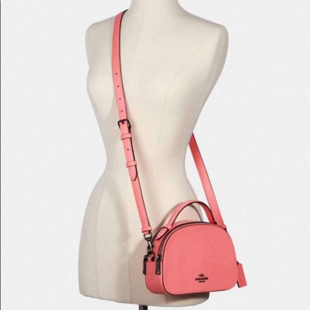 COACH SERENA SATCHEL IN CROSSGRAIN LEATHER - Picture 4 of 5